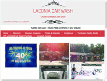 Tablet Screenshot of laconiacarwash.com